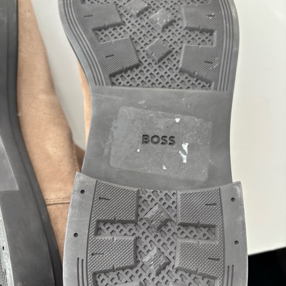 Boss Hugo Boss Men's Calev Pull On Chelsea Boots In Medium Beige Sz 45/US 12 - Picture 8 of 9